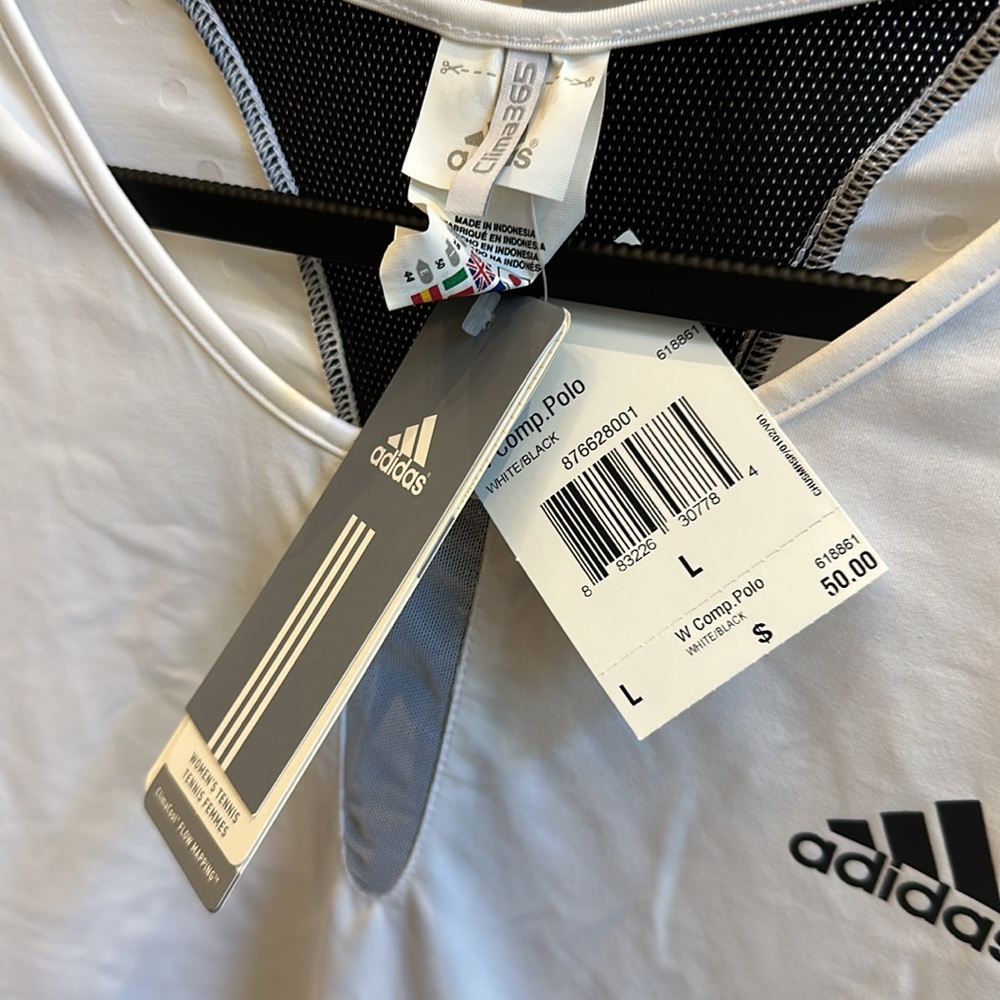 Adidas tennis top NWT size L - Picture 2 of 5